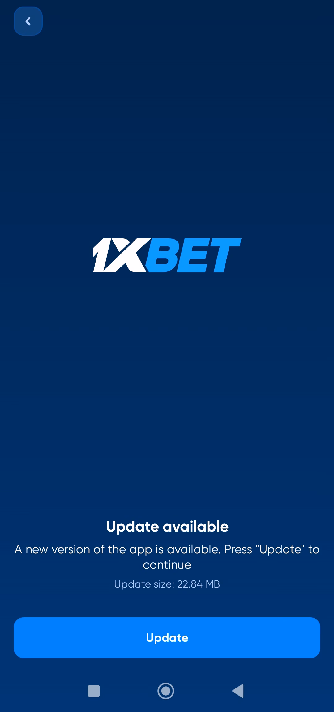1xBet update